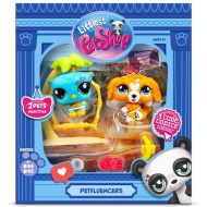 Littlest Pet Shop: Petfluencers set figurine cu pasăre tropicală și cățeluș 2 buc - Apus dulce seria 2