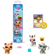 Littlest Pet Shop: Set de 3 figurine cu zebră, tigru, babuin - Vibe-uri de țară, seria 2