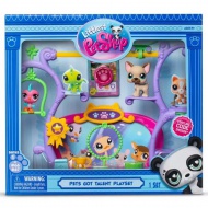 Littlest Pet Shop: Set de joacă cu animale talentate cu 2 figurine, seria 1