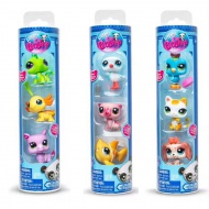 Littlest Pet Shop: Set figurine 3 bucăți în cilindru, diverse modele, 1 bucată