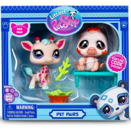 Littlest Pet Shop: Zoo pals - Set de figurine Girafă și Leneș Seria 2.