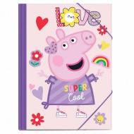 Luna: Mapă elastică Peppa Pig pentru foi A4, 25x35cm