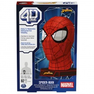 Marvel: Puzzle 4D cu masca Spiderman de 82 de piese - Spin Master