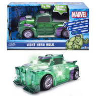 Marvel: Vehiculul personajului Light Hero Hulk cu efecte de lumină și sunet - Jada Toys