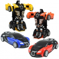 Masina de curse: Sport car transformabil în robot cu roți de inerție, disponibil în mai multe variante, 13cm.