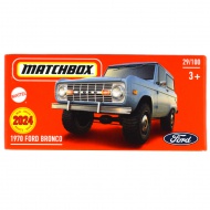 Matchbox: Mașinuță Ford Bronco 1970 în cutie de carton 1/64 - Mattel