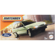 Matchbox: Mașinuță Ford Fiesta MK 2 din 1983 în cutie de carton 1/64 - Mattel