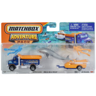 Matchbox: Set mașinuță Rapids Rescue cu remorcă 1/64 - Mattel