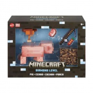 Minecraft: Nivelul Diamant - Figurină porc - Mattel