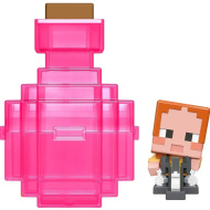 Minecraft Reveal minifigurină în cutie roz - Mattel