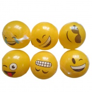 Minge de cauciuc cu model emoji, 23 cm, disponibil în mai multe variante