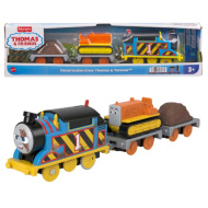 Momentele preferate ale lui Thomas: Thomas locomotiva cu aburi și Terence tractorul set de tren motorizat - Mattel