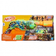 Nerf: Zombie Driller armă de jucărie cu burete, 16 proiectile - Hasbro