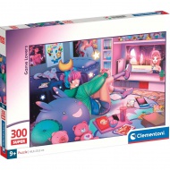 Pasionații de jocuri puzzle Super de 300 de piese - Clementoni