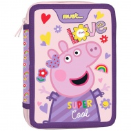 Penar dublu echipat Peppa Pig 15x21x5cm