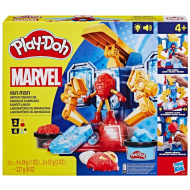 Play-Doh Marvel: Laboratorul de fabricare a armurii Iron Man cu lumină și sunet - Hasbro