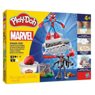 Play-Doh: Set de joacă de luptă Marvel Spider-Man Launch &amp; Slice - Hasbro