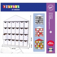 PlayBox: Calendar de advent DIY cu 24 de compartimente, 44,5x39x9,5 cm