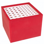 PlayBox: Cutie pentru pensule cu 64 de locuri, 13x13x10 cm.