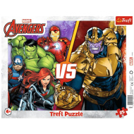 Puzzle cu ramă de 24 de piese Marvel Răzbunătorii - Trefl