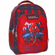 Rucsac Spiderman cu trei compartimente, 32x18x43cm.