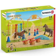 Schleich: Farm World - Set antrenament de îndemânare pentru ponei (42481)