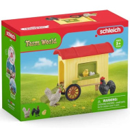 Schleich: Farm World - Set de joacă cu coteț mobil pentru găini (42572)