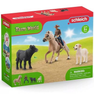 Schleich: Farm World - Set de joacă echitație western (42578)