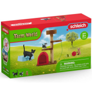 Schleich: Farm World - Set de joacă pentru pisicuțe drăguțe (42501)