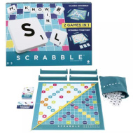 Scrabble Original și Joc de societate 2în1 - Mattel