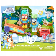 Set Gokart Bluey cu 2 figurine