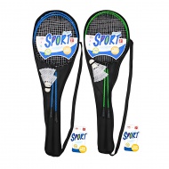 Set de badminton cu 2 mingi de badminton în husă, în două variante, 67cm