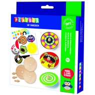 Set de fabricație pentru yo-yo din lemn PlayBox