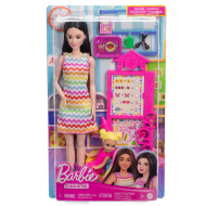 Set de joacă Barbie profesoară cu păpușă carieră și copil cu păr blond - Mattel