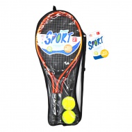 Set de tenis cu 2 mingi în husă 52cm