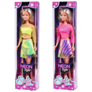 Steffi Love: Păpușa Steffi Neon Style în două variante 1buc - Simba Toys