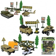 Super Army: Set de jocuri militare cu vehicule și accesorii în diferite variante 1buc.