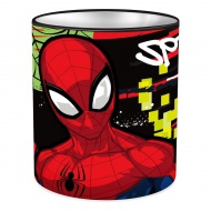 Suport de birou pentru rechizite din metal în formă de cilindru cu Spider-Man, 10x11cm