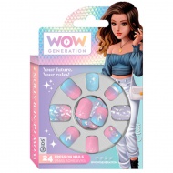 WOW Generation: Set de 24 unghii false autoadezive