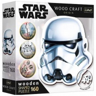 Wood Craft: Star Wars - Casca de soldat Stormtrooper cu 160 de piese premium din lemn - Trefl