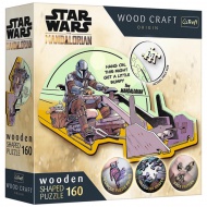 Wood Craft: Star Wars - Mandalorian 160 de piese puzzle premium din lemn - Trefl