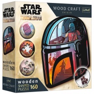 Wood Craft: Star Wars - Mandalorianul 160 de piese puzzle premium din lemn - Trefl