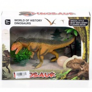 Allosaurus figurină cu ou și plante