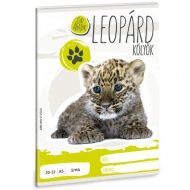 Animale simpatice - Leopard caiet simplu A5