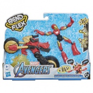 Avengers Bend and Flex Rider Iron Man figurină cu motor - Hasbro