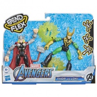 Avengers Bend and Flex Thor vs. Loki figurină cu motor - Hasbro