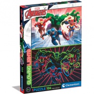 Avengers puzzle fosforescent 104 bucăți - Clementoni