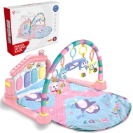 Baby fitness covor de joacă muzicală și educativă, culoarea pink