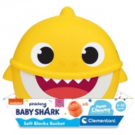 Baby Shark cuburi de construcție în suport - Clementoni