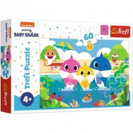 Baby Shark: Familia în vacanță - Împreună echipa 60 bucăți puzzle - Trefl